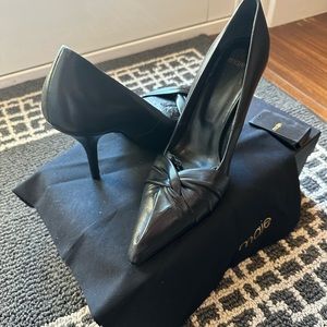 NIB Maje black leather pumps in size 39 with Authentication tag and dust bag